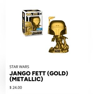 Jango Fett (Gold) (Metallic) Funko Pop